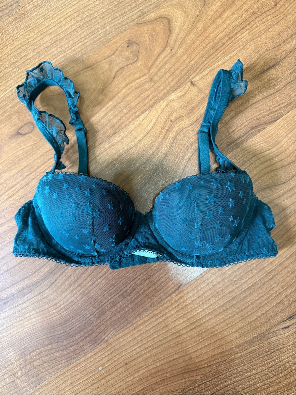 Victoria’s Secret PINK Teal Star Lace Push-Up Bra - Women Intimates